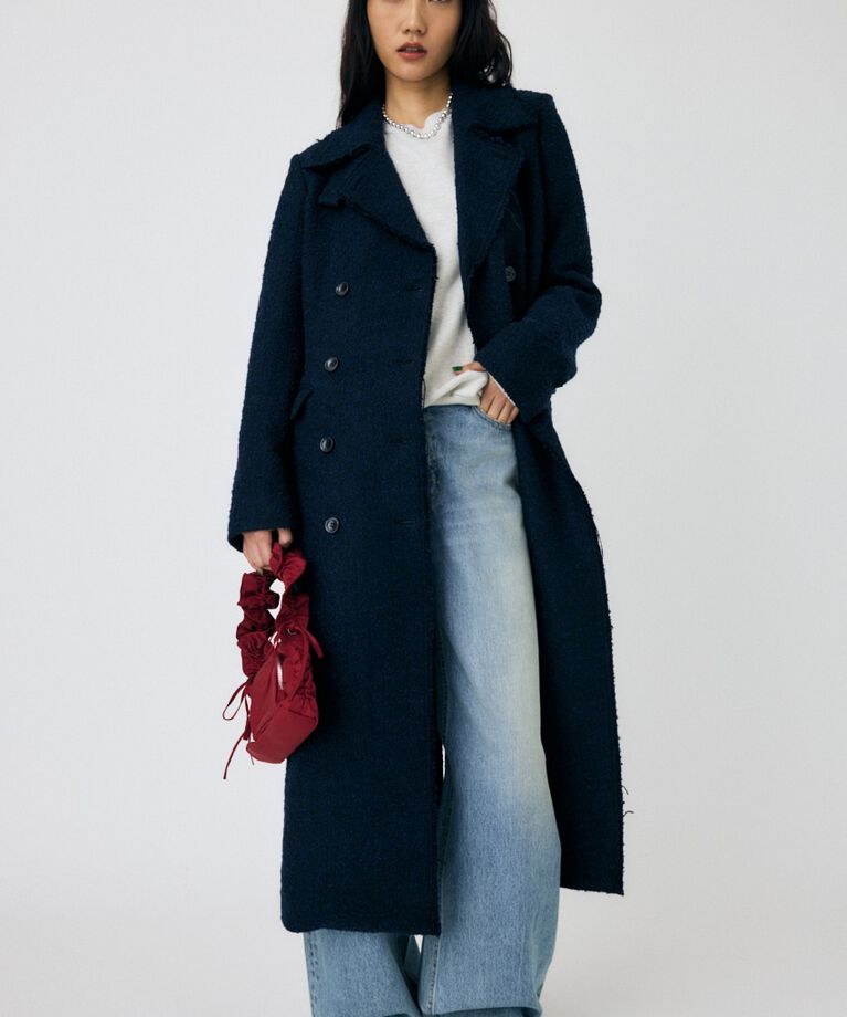 MOUSSY「LONG ピーコート」|その他|NVY