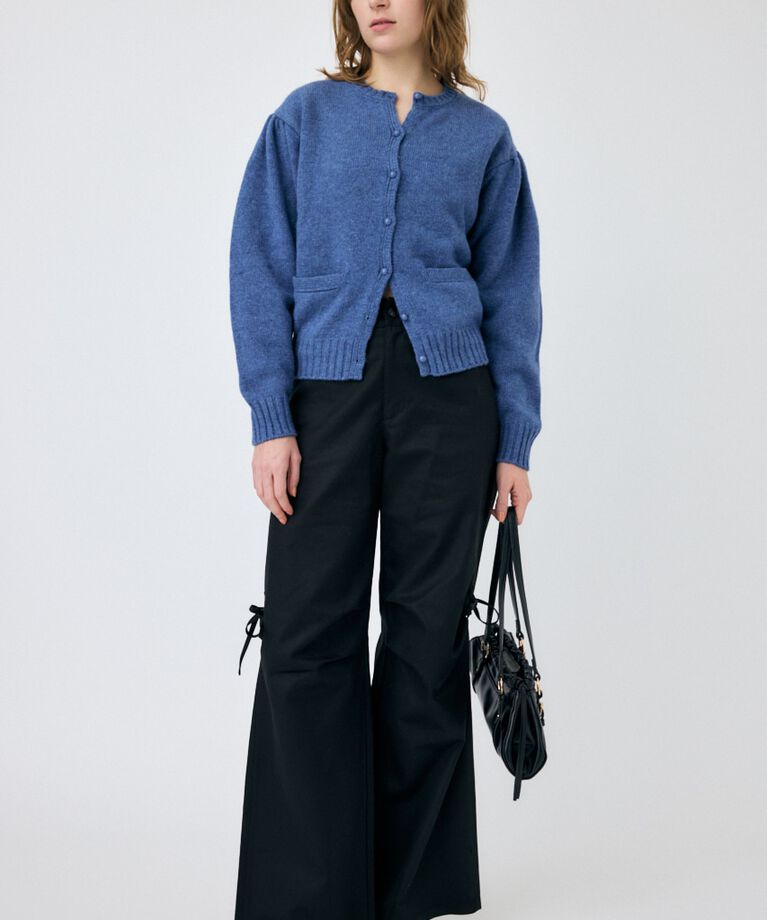 MOUSSY「BUTTON UP ニットカーディガン」|カーディガン|