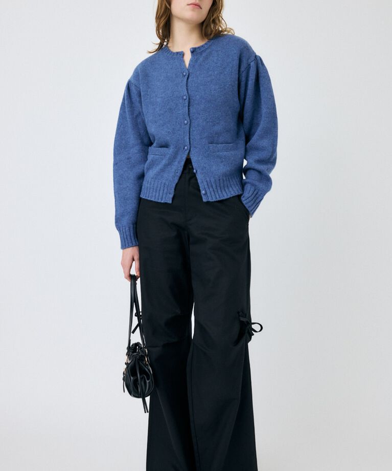 MOUSSY「BUTTON UP ニットカーディガン」|カーディガン|