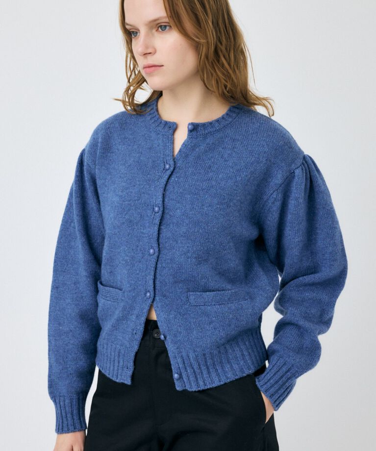 MOUSSY「BUTTON UP ニットカーディガン」|カーディガン|