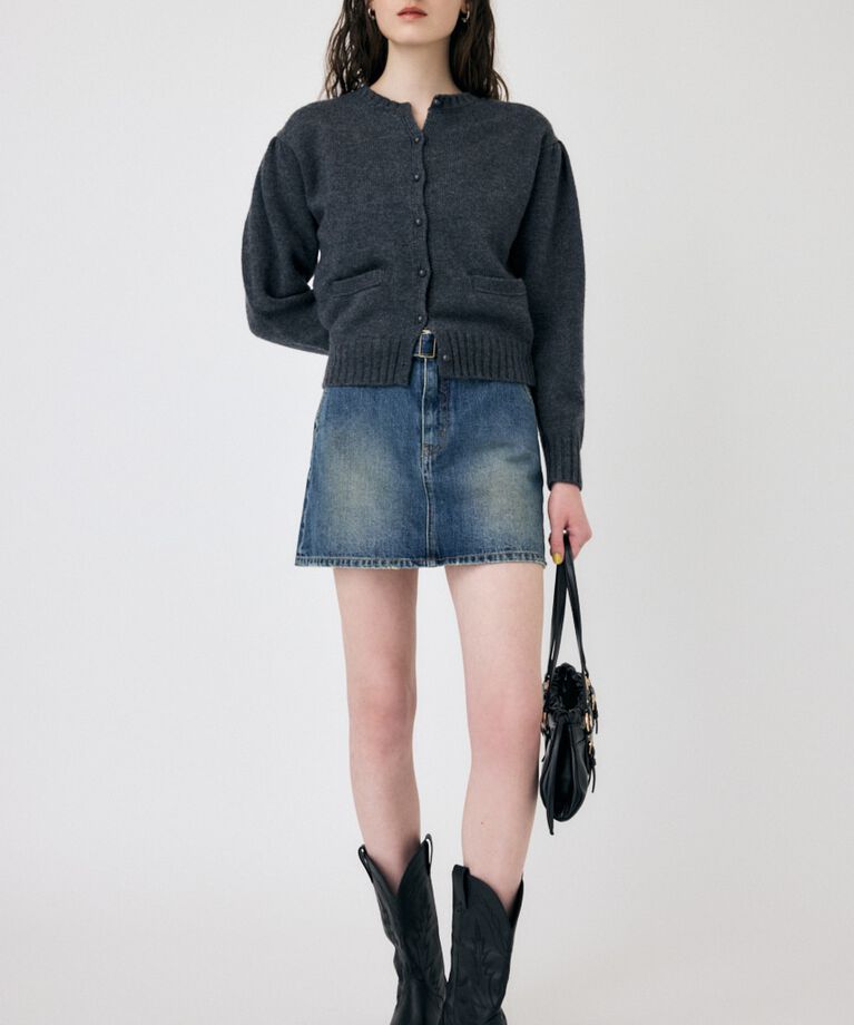 MOUSSY「BELTED DENIM ミニスカート」|スカート|