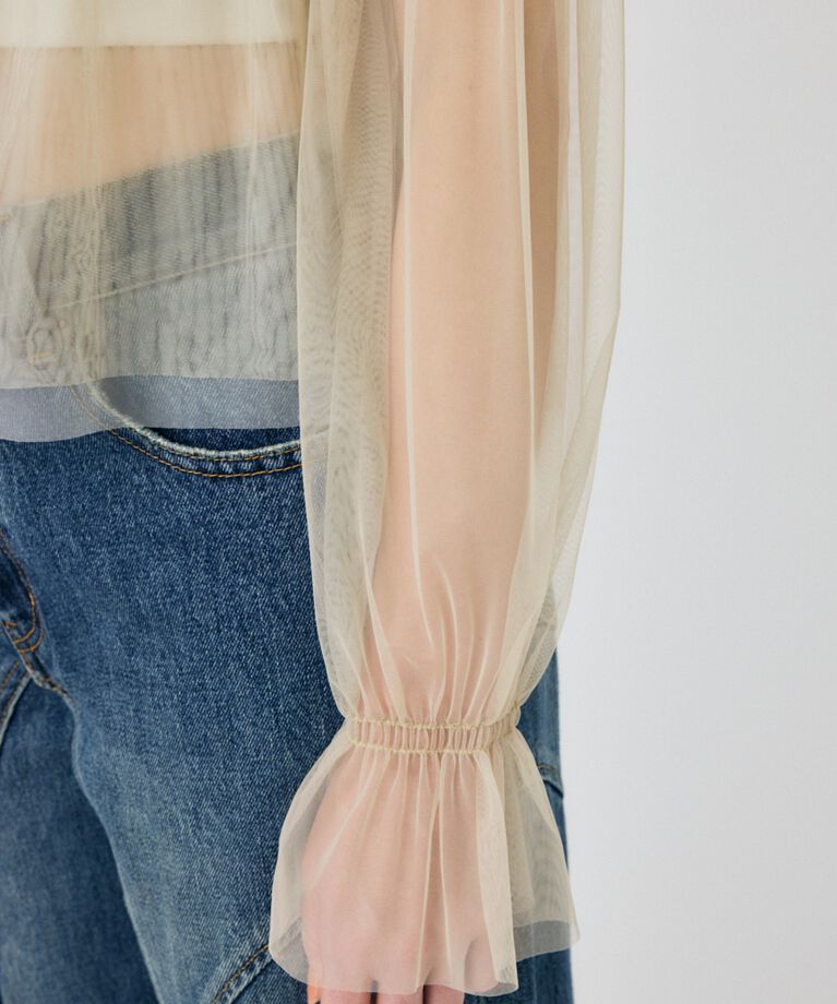MOUSSY「TULLE LAYERED トップス」|シャツ・ブラウス|