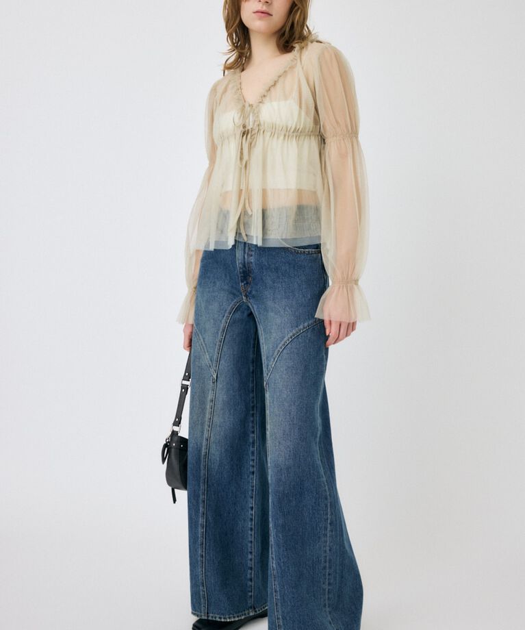 MOUSSY「TULLE LAYERED トップス」|シャツ・ブラウス|