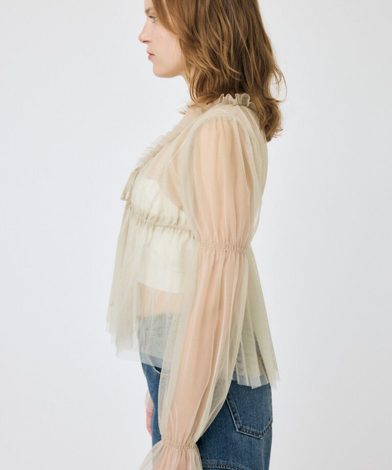 MOUSSY「TULLE LAYERED トップス」|シャツ・ブラウス|