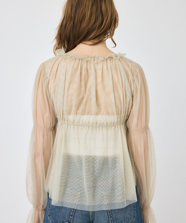 MOUSSY「TULLE LAYERED トップス」|シャツ・ブラウス|