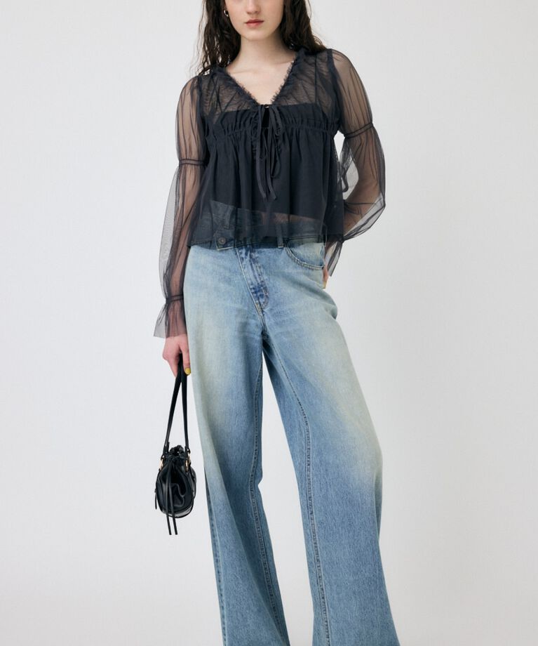 MOUSSY「TULLE LAYERED トップス」|シャツ・ブラウス|