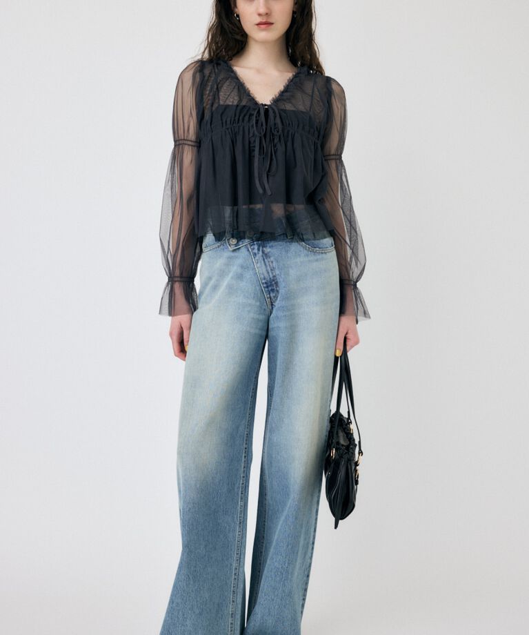 MOUSSY「TULLE LAYERED トップス」|シャツ・ブラウス|