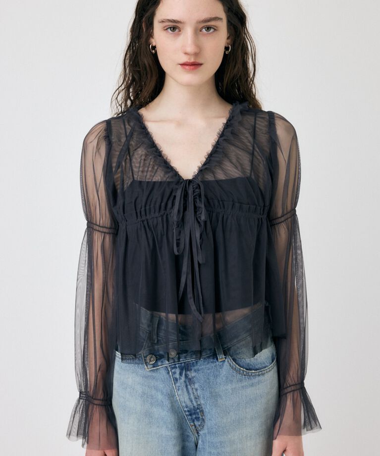 MOUSSY「TULLE LAYERED トップス」|シャツ・ブラウス|