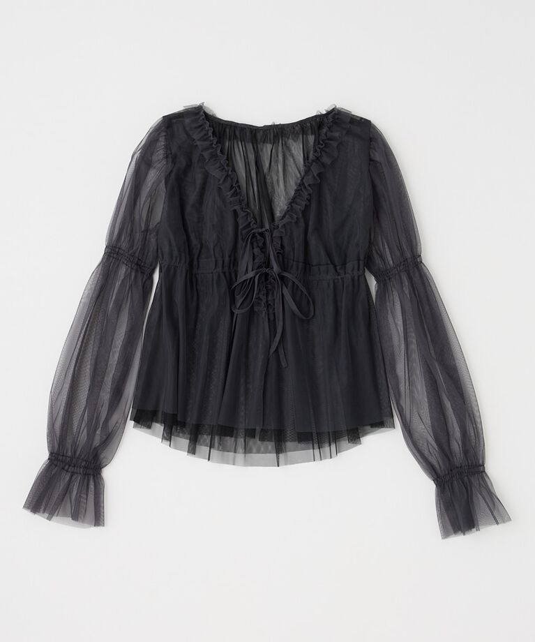 MOUSSY「TULLE LAYERED トップス」|シャツ・ブラウス|