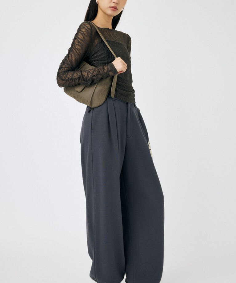 MOUSSY「SHIRRING レーストップス」|Tシャツ・カットソー|