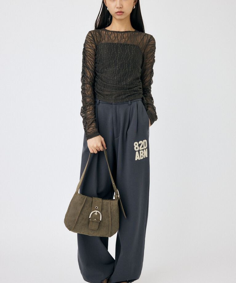 MOUSSY「SHIRRING レーストップス」|Tシャツ・カットソー|