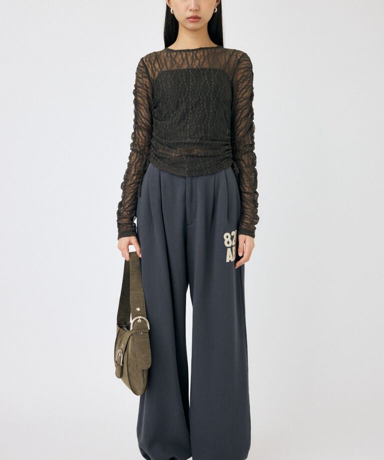MOUSSY「SHIRRING レーストップス」|Tシャツ・カットソー|