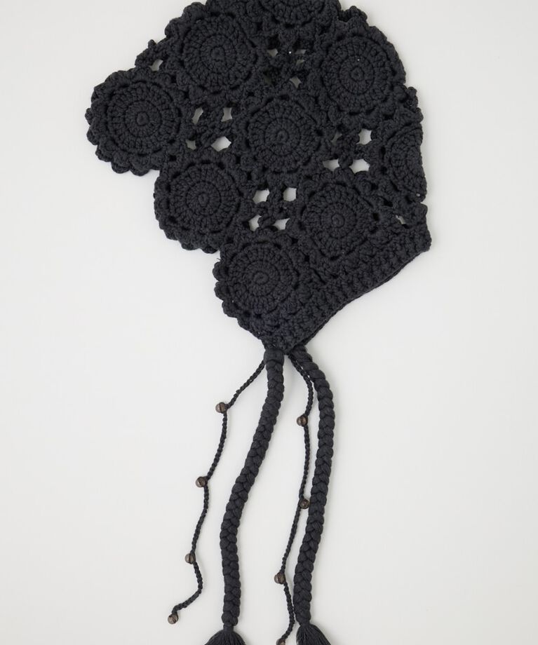 MOUSSY「CROCHET バブーシュカ」|その他|L/BLK1