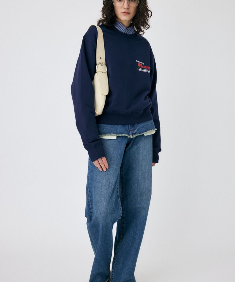 MOUSSY「LAYERED WIDE STRAIGHT デニム」|デニム|