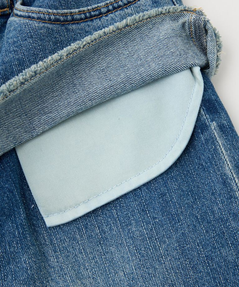 MOUSSY「LAYERED WIDE STRAIGHT デニム」|デニム|