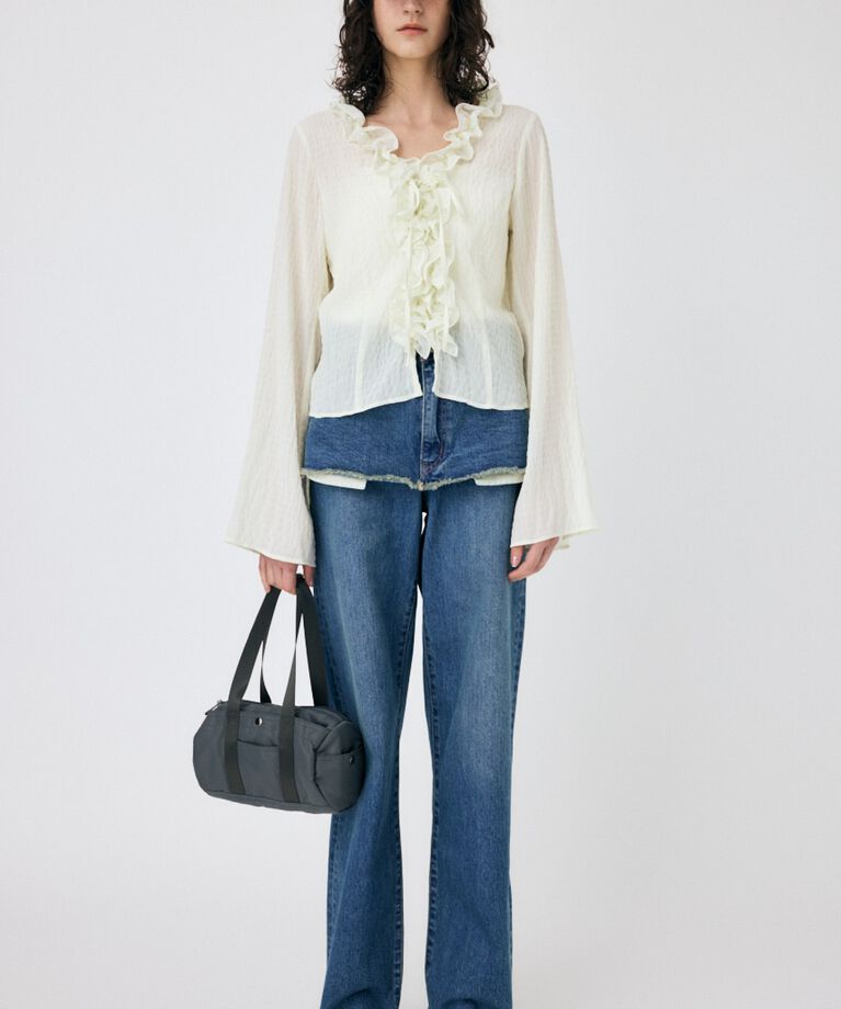MOUSSY「LAYERED WIDE STRAIGHT デニム」|デニム|