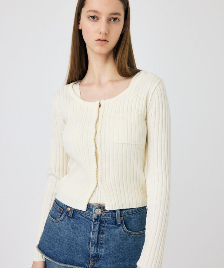 MOUSSY「RIB KNIT CD & タンク」|ニット・セーター|IVOY3