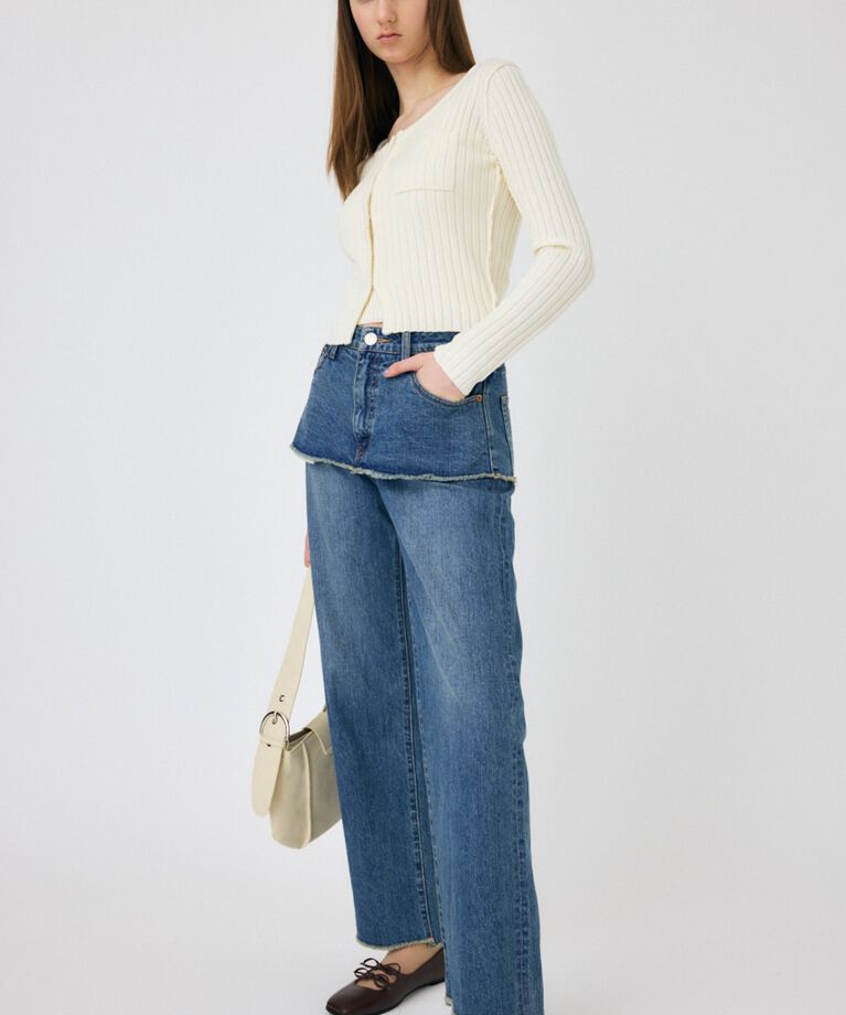 MOUSSY「RIB KNIT CD & タンク」|ニット・セーター|