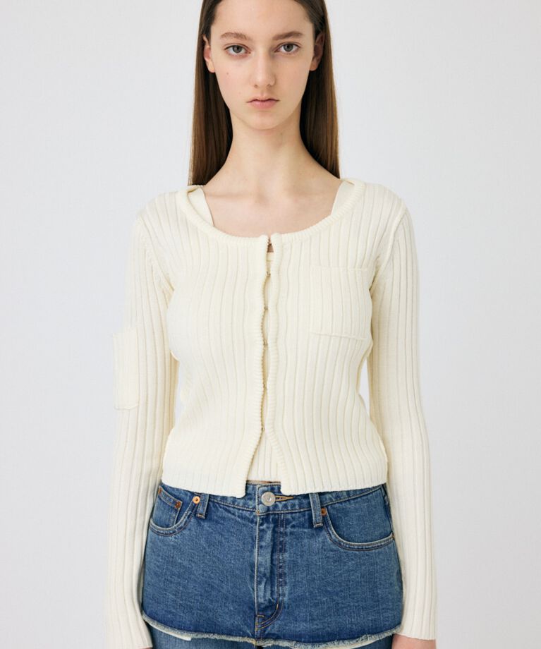 MOUSSY「RIB KNIT CD & タンク」|ニット・セーター|
