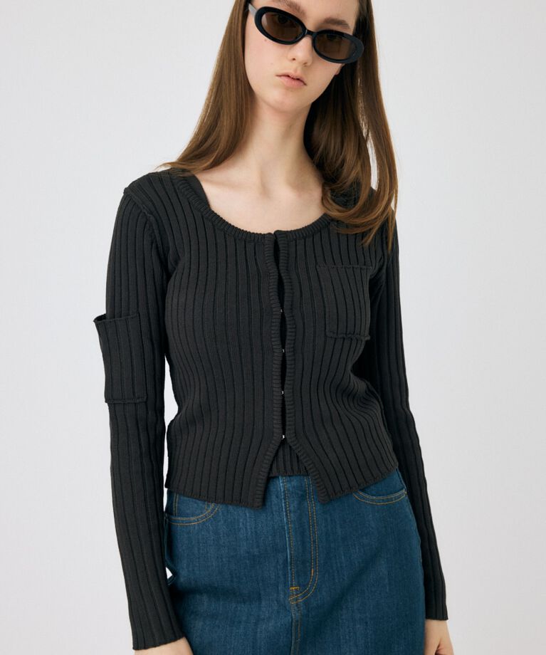 MOUSSY「RIB KNIT CD & タンク」|ニット・セーター|