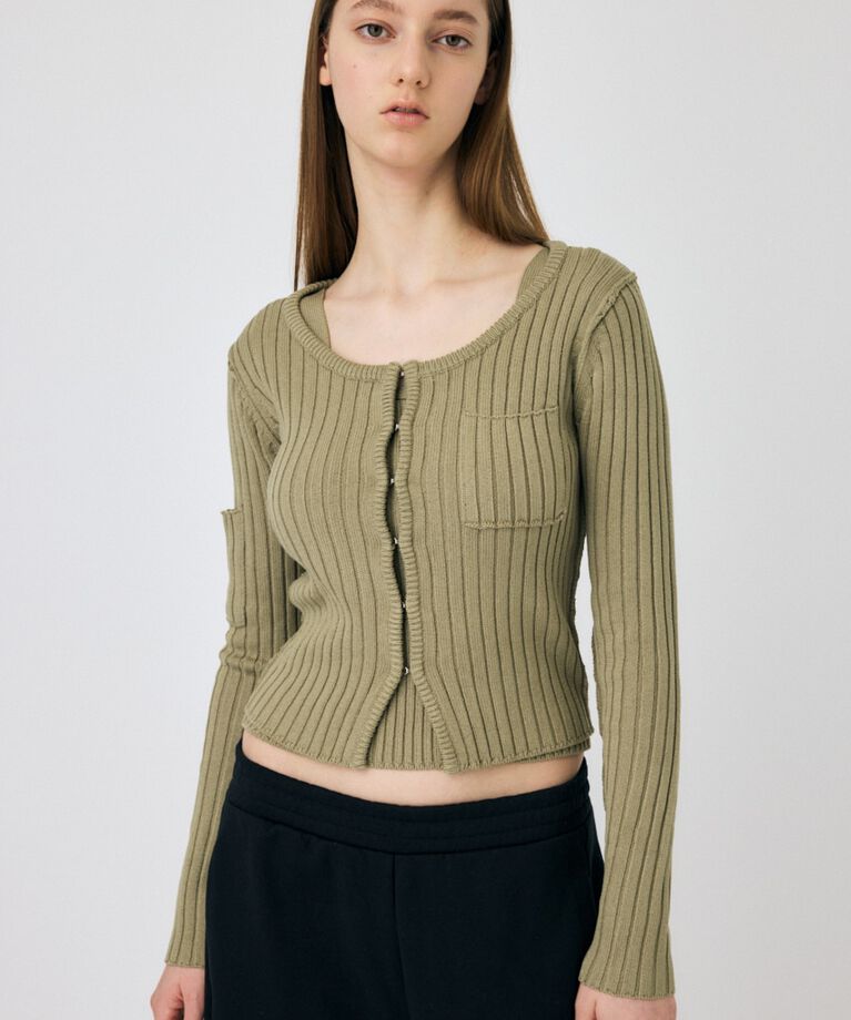 MOUSSY「RIB KNIT CD & タンク」|ニット・セーター|L/KHA1