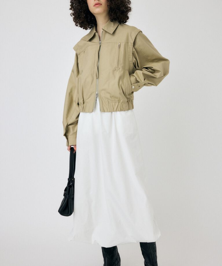 MOUSSY「BALLOON MIDI スカート」|スカート|WHT
