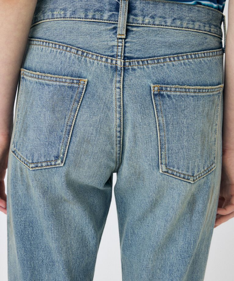 MOUSSY「BRUSHED STRAIGHT フレアデニム」|デニム|