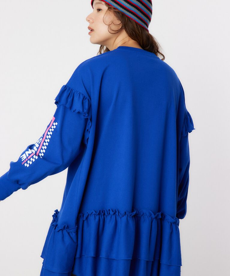 RODEO CROWNS「レーシングフリル切替チュニック」|Tシャツ・カットソー|