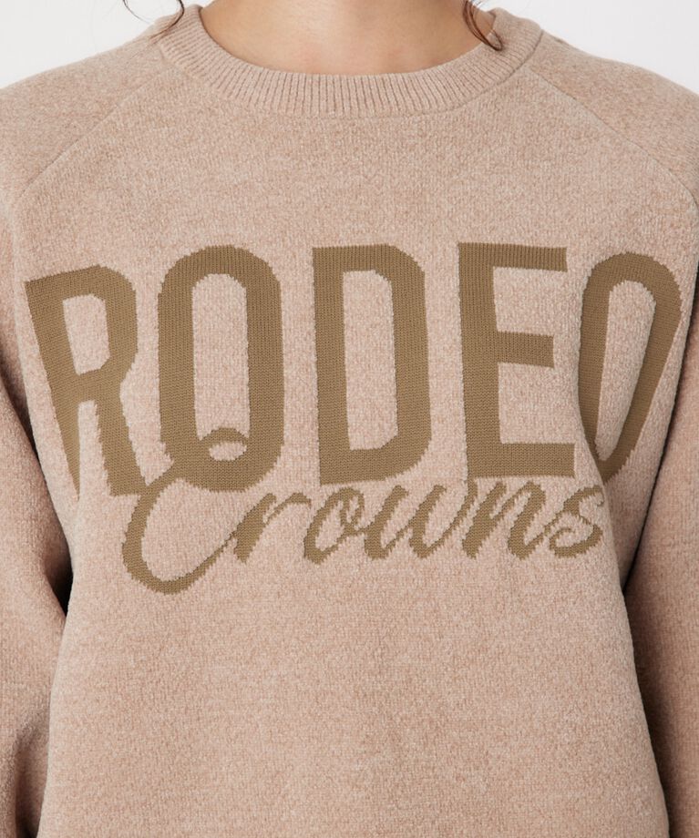 RODEO CROWNS「モールエンボスロゴニットトップス」|ニット・セーター|