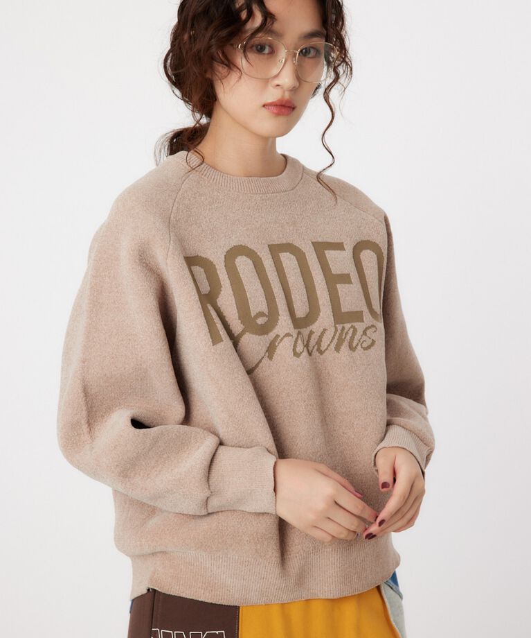 RODEO CROWNS「モールエンボスロゴニットトップス」|ニット・セーター|