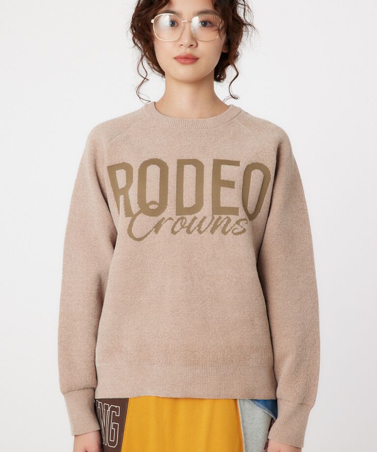 RODEO CROWNS「モールエンボスロゴニットトップス」|ニット・セーター|