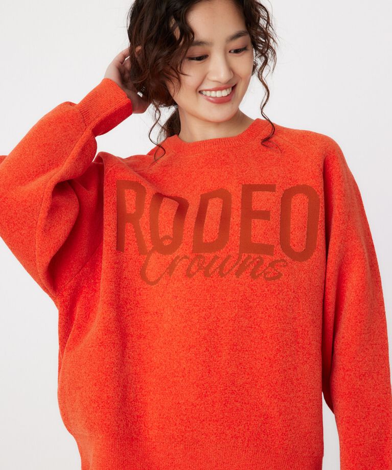 RODEO CROWNS「モールエンボスロゴニットトップス」|ニット・セーター|