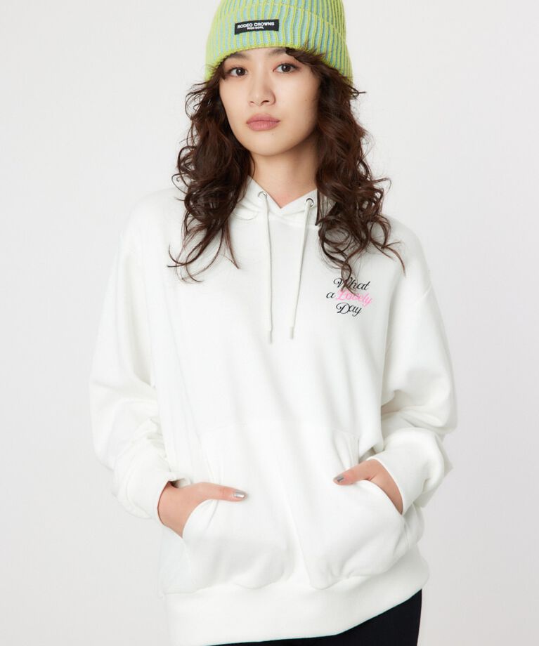 RODEO CROWNS「Neon Color Print パーカー」|パーカー|O/WHT1