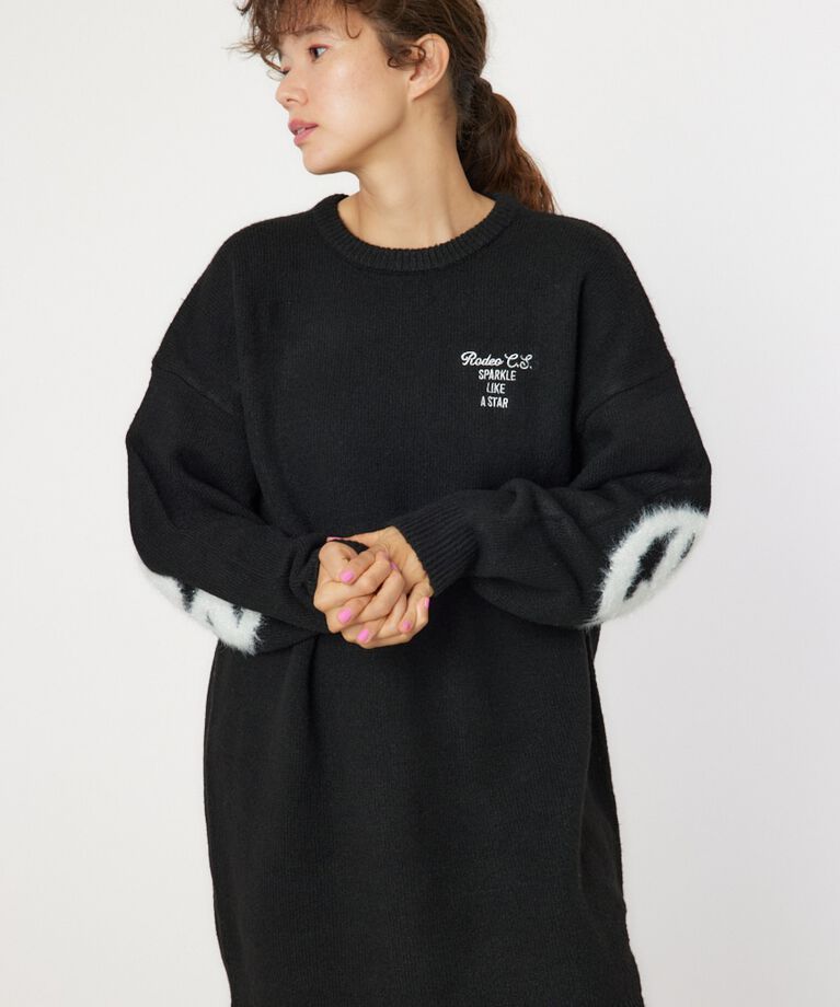 RODEO CROWNS「ラメシャギーロゴニットワンピース」|ワンピース|