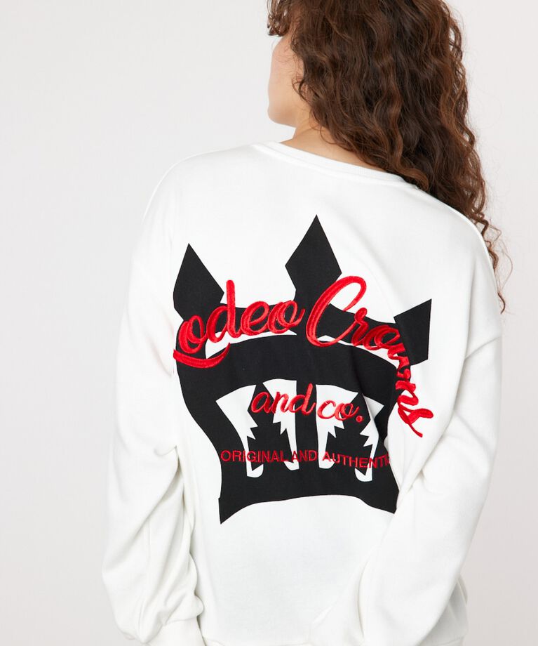 RODEO CROWNS「CROWN スウェット トップス」|パーカー|O/WHT1