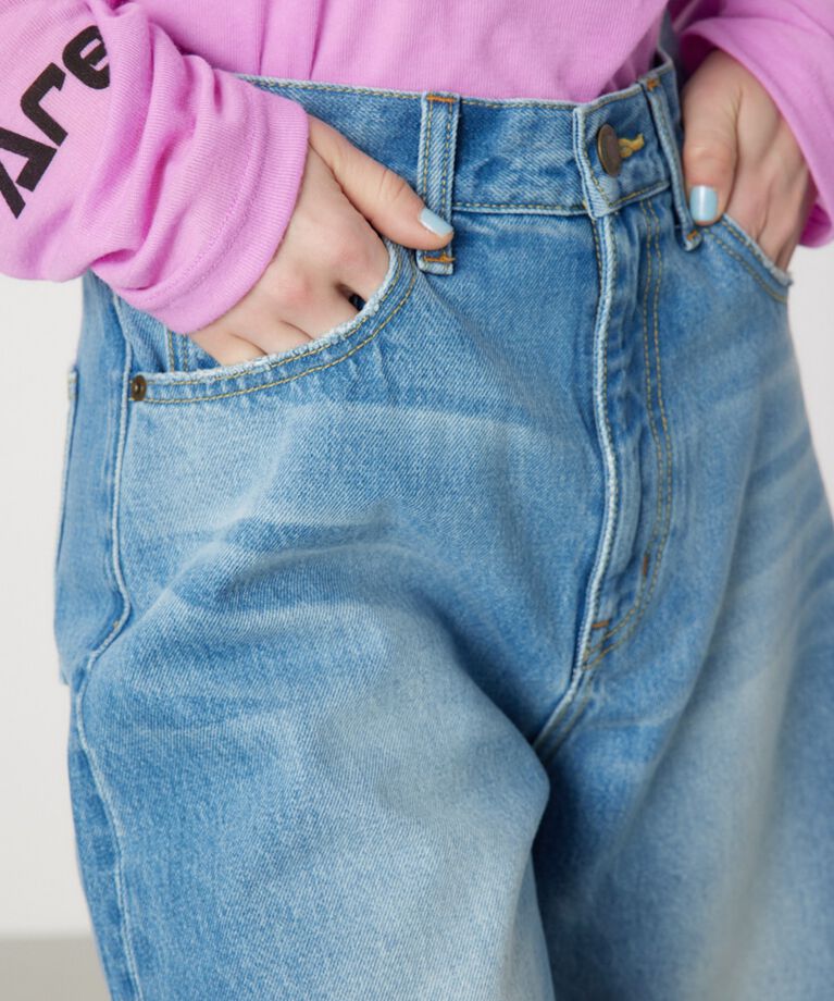 RODEO CROWNS「ダメージDENIM バミューダパンツ」|デニム|