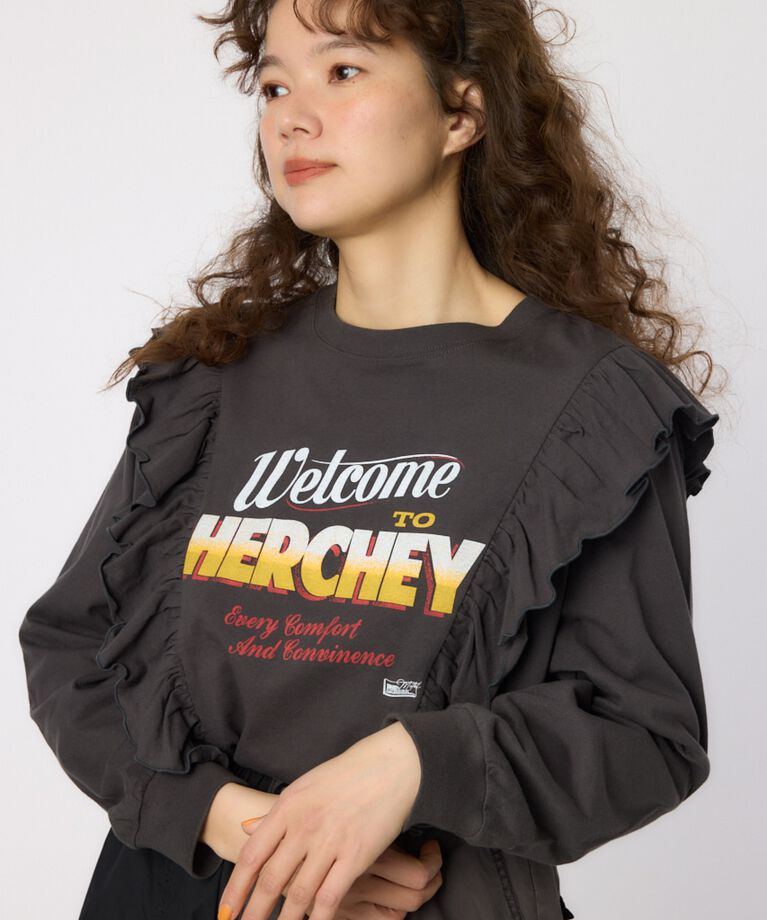 RODEO CROWNS「HERCHEYフリル ロングスリーブTシャツ」|Tシャツ・カットソー|