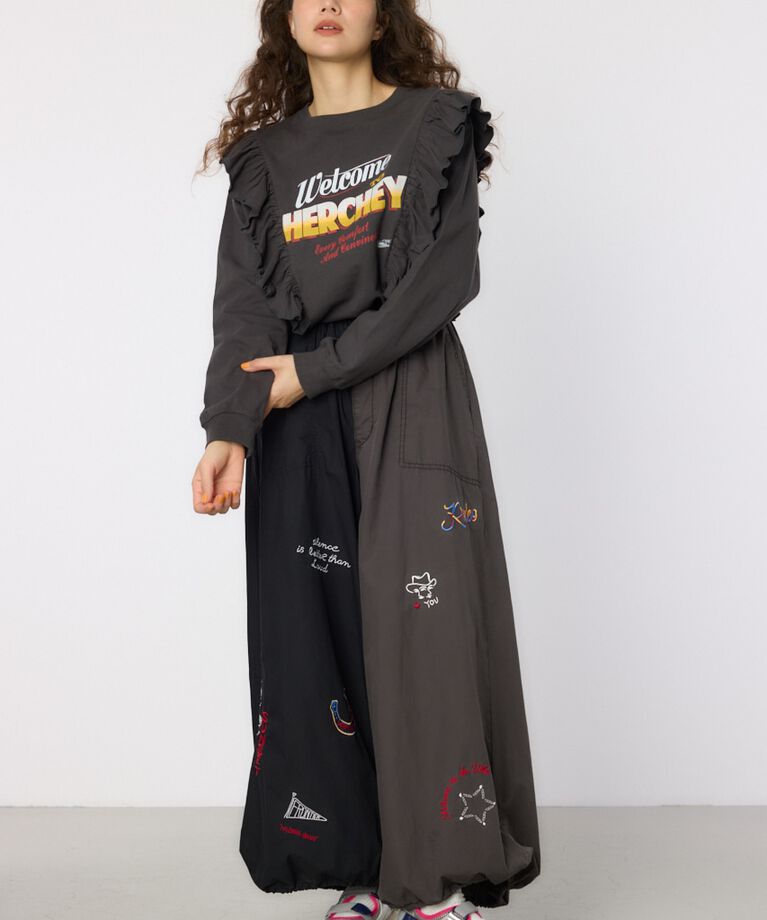 RODEO CROWNS「HERCHEYフリル ロングスリーブTシャツ」|Tシャツ・カットソー|