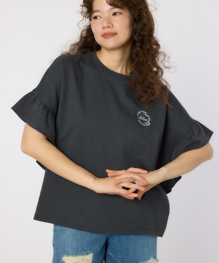 RODEO CROWNS「フリルスリーブトップス」|Tシャツ・カットソー|C.GRY