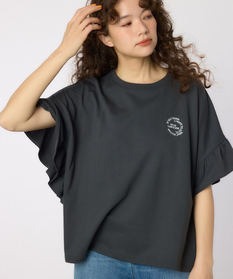 RODEO CROWNS「フリルスリーブトップス」|Tシャツ・カットソー|