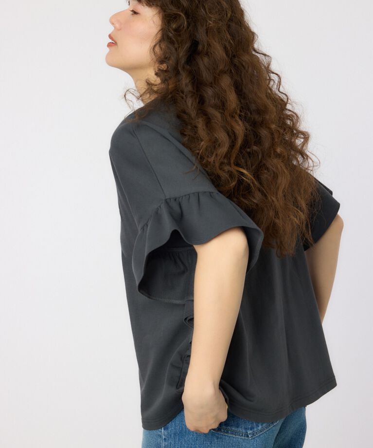 RODEO CROWNS「フリルスリーブトップス」|Tシャツ・カットソー|