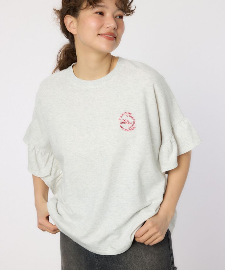 RODEO CROWNS「フリルスリーブトップス」|Tシャツ・カットソー|L/T.GRY1