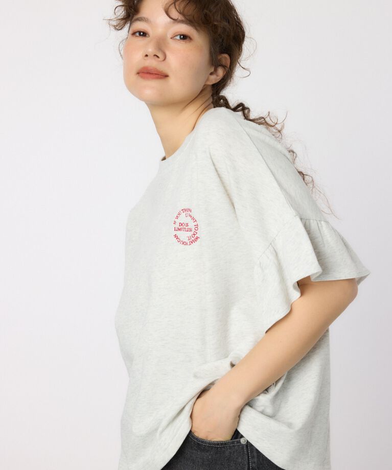 RODEO CROWNS「フリルスリーブトップス」|Tシャツ・カットソー|