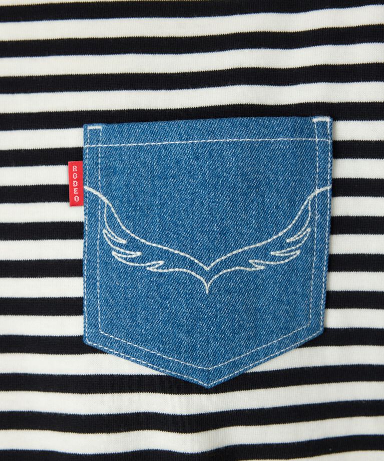 RODEO CROWNS「（UNISEX）デニムポケットパッチTシャツ」|Tシャツ・カットソー|