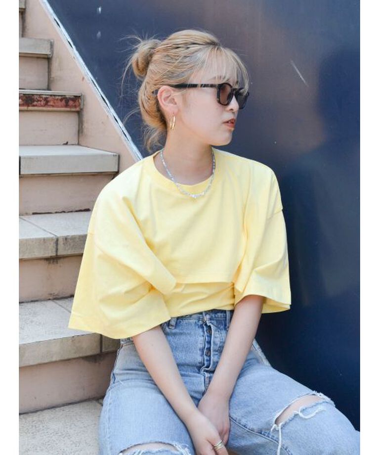Ungrid「レイヤードショートルーズTee」|Tシャツ・カットソー|