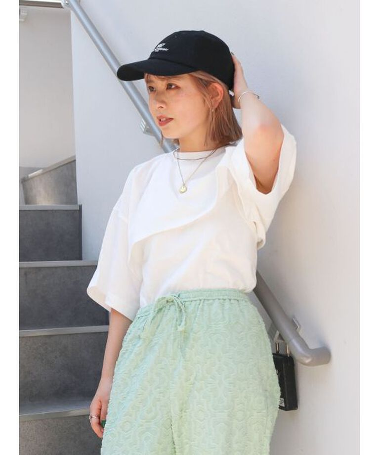 Ungrid「レイヤードショートルーズTee」|Tシャツ・カットソー|