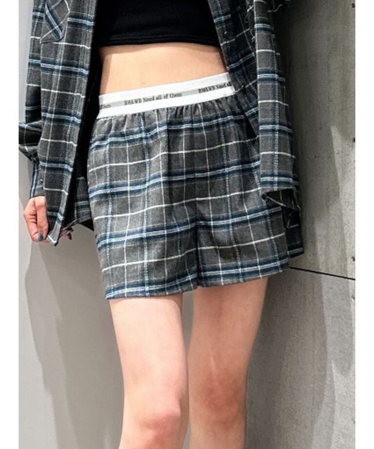 GYDA「BM＆WB JQ CHECKショートパンツ【SETUP着用可】」|その他|グレー