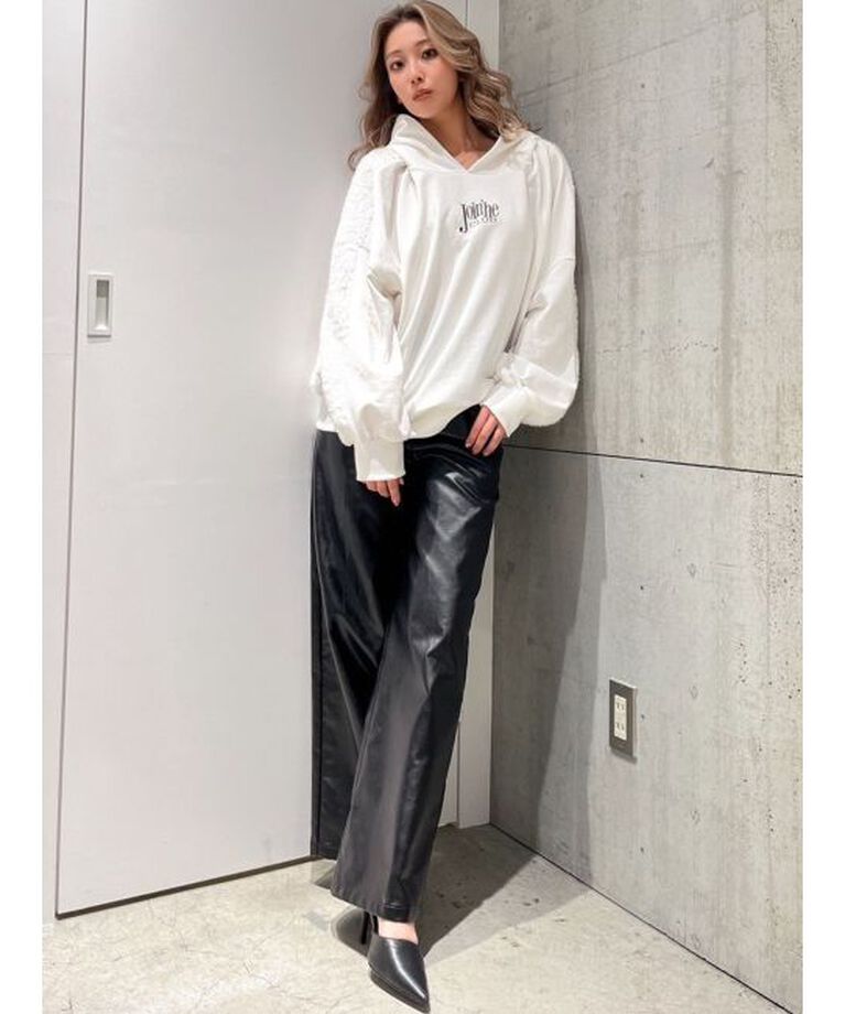 GYDA「フェイクレザーワイドパンツ」|その他|