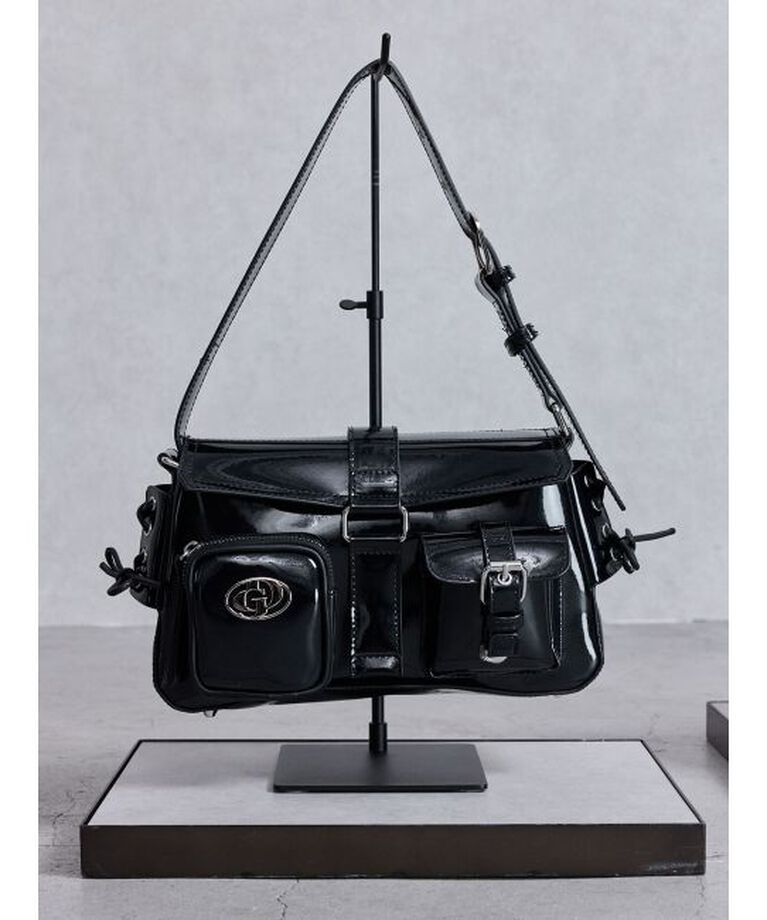 GYDA「GDチャームpocket BAG」|ハンドバッグ|ブラック