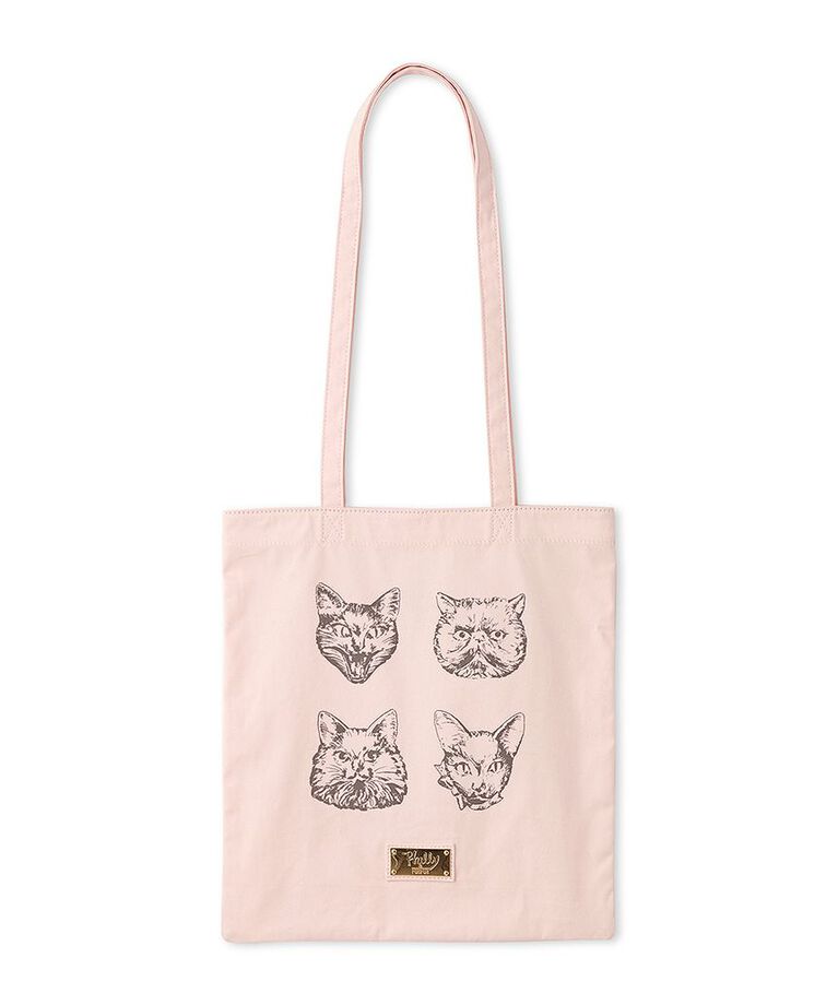 FURFUR「【Philly chocolate】キャットプリントトートバッグ」|トートバッグ|